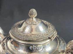 Silver Plated Teapot Signed GALLIA (Christofle) Empire Style