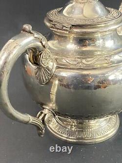 Silver Plated Teapot Signed GALLIA (Christofle) Empire Style