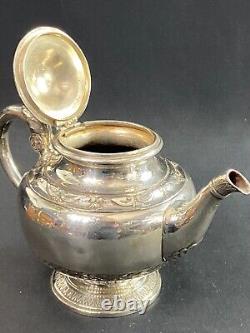 Silver Plated Teapot Signed GALLIA (Christofle) Empire Style