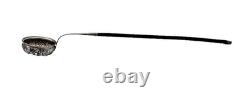 Silver Plated Unique Large Punch Bowl Ladle Marked AIRSilver Plate