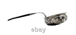 Silver Plated Unique Large Punch Bowl Ladle Marked AIRSilver Plate
