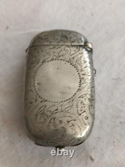 Silver Plated Vesta & Sovereign Case early 1900s