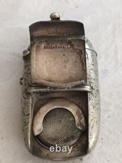 Silver Plated Vesta & Sovereign Case early 1900s