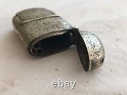 Silver Plated Vesta & Sovereign Case early 1900s