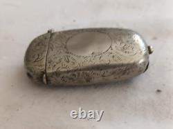 Silver Plated Vesta & Sovereign Case early 1900s