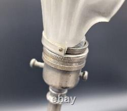 Silver Plated W. A. S Benson Style Arts & Crafts Movement Adjustable Lamp C1900