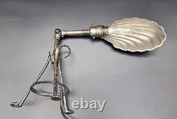 Silver Plated W. A. S Benson Style Arts & Crafts Movement Adjustable Lamp C1900