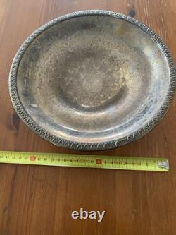 Silver Tone Vintage Plate