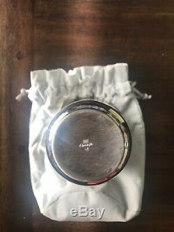 Silver plate baby cup, Christofle/ perles/new in original box