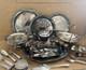 Silverplate Servingware Mixed Lot Trays/Platters Teapot Flatware Goblets