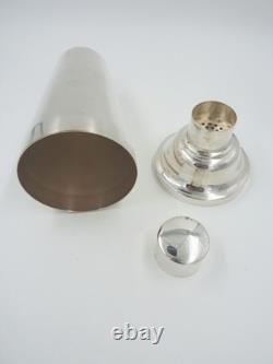 Silverplated Cobbler Cocktail Shaker ART DECO probably UK