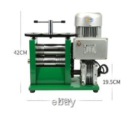 Small Gold Silver Sheet Plate Roller 1HP Electric Rolling Mill Machine 750W