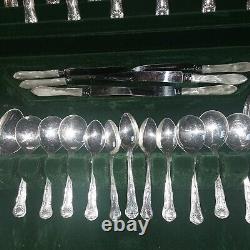 Smith Seymour Ltd Sheffield Silver Plate 36 Pc Canteen Det King's Pattern Steel