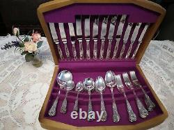 Smith Seymour Ltd Silver Plated A1 Boxed 51 Piece Full Cutlery Set