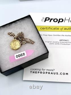Sneaky Pete TV Show Otto Bernhardt Religious 925 Vermeil St Patrick Necklace COA