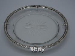 Solid Silver Poincon Minerva 1st Title Cup Or Plate And Crystal Shell