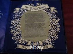 Solid Sterling Silver The Royal Anniversary Plate John Pinches London Queen