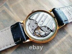 Soviet Vintage Poljot de Luxe Automatic Original Gold Plated Watch cal. 2415