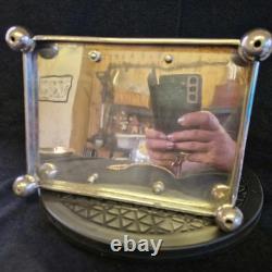 Spectacular Antique Silver Plate and Crystal Cruet Set John Sherwood and Sons