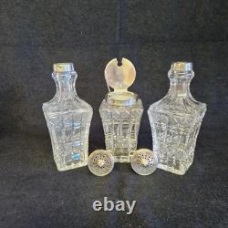 Spectacular Antique Silver Plate and Crystal Cruet Set John Sherwood and Sons