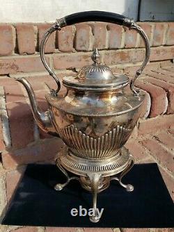 Spectacular WMF Jugendstil Art Nouveau EP Silver Spirit Kettle Teapot 1910 COOL