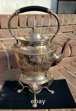 Spectacular WMF Jugendstil Art Nouveau EP Silver Spirit Kettle Teapot 1910 COOL