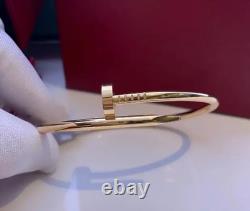 Sterling Silver BRACELET, Rose Gold Color Juste BRACELET 3.5MM with Original Box