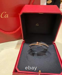 Sterling Silver BRACELET, Rose Gold Color Juste BRACELET 3.5MM with Original Box