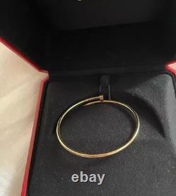 Sterling Silver BRACELET, Rose Gold Color Juste BRACELET 3.5MM with Original Box