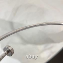 Sterling Silver Bracelet, White Gold Color Juste Bracelet 2.5MM & Original Box