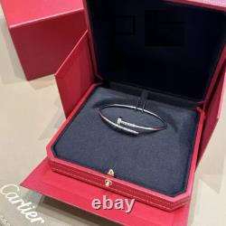 Sterling Silver Bracelet, White Gold Color Juste Bracelet 2.5MM & Original Box