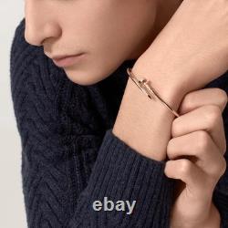 Sterling Silver Bracelet, White Gold Color Juste Bracelet 2.5MM & Original Box