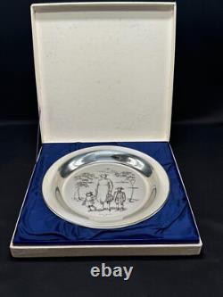 Sterling Silver Collector's Plate'Going to Town' by Russell Drysdale, 1975
