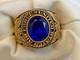 Sterling Silver Heavy Gold Plate US Air Force Ring 23.16g Jewelry Size 10 READ