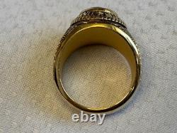 Sterling Silver Heavy Gold Plate US Air Force Ring 23.16g Jewelry Size 10 READ