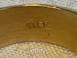Sterling Silver Heavy Gold Plate US Air Force Ring 23.16g Jewelry Size 10 READ