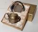 Sterling Tea Ball (Tea Pot Form) with Silver underplate in original box J-18