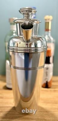 Stunning Antique Farrow & Jackson Art Deco Silver Plated Cocktail Shaker