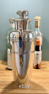 Stunning Antique Farrow & Jackson Art Deco Silver Plated Cocktail Shaker