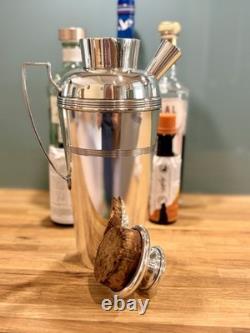 Stunning Antique Farrow & Jackson Art Deco Silver Plated Cocktail Shaker