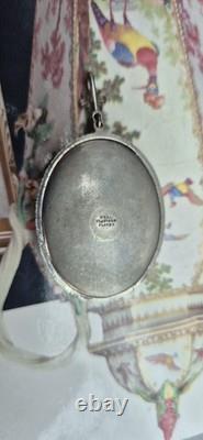 Stunning Antique Platnium Plated Silver Butterfly Wing Pendant