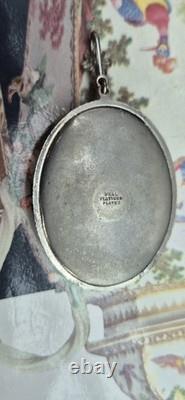 Stunning Antique Platnium Plated Silver Butterfly Wing Pendant