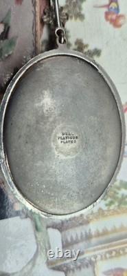 Stunning Antique Platnium Plated Silver Butterfly Wing Pendant