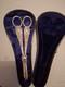Stunning Antique Silver Plated Grape Shears in Original Box hallmarked silver