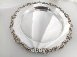 Stunning Antique Victorian Silver Plate Bread Cheese Board VGC C. 1895 original