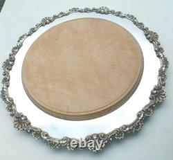 Stunning Antique Victorian Silver Plate Bread Cheese Board VGC C. 1895 original