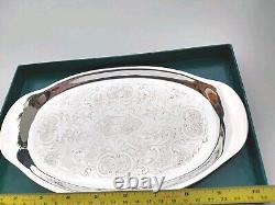 Stunning Barker Ellis (Harrods) Quality Silver Plate Tray Exquisite Original Box