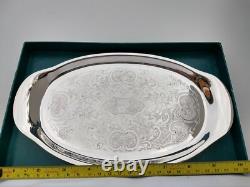 Stunning Barker Ellis (Harrods) Quality Silver Plate Tray Exquisite Original Box