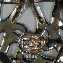 Stunning'Celtic Knot' Two-Colour Gold Plated Hammered Effect 925 Silver Pendant