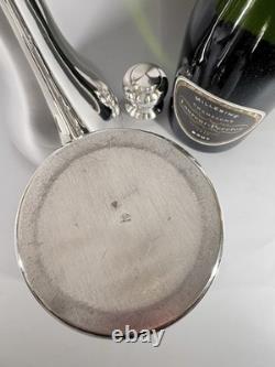 Stunning French L'Ecuyer Trompe-l'oil Silver Plated Champagne Bottle Cooler 40cm